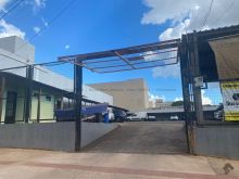 Estacionamento montado em pleno funcionamento