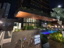 Edifício Três Meia Zero - apartamento mobiliado - andar alto
