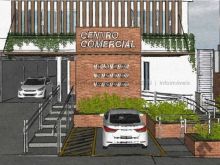 Salas comerciais novas e modernas