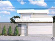 Belíssima casa térrea nova com mezanino - área gourmet e piscina