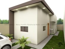 Casa em construção no Loteamento Pérola