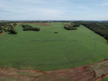 Fazenda na soja - terra preta e córrego