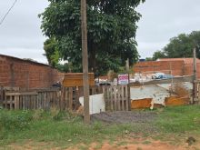 Lote murado em L - 10 x 25 m - aceita permuta